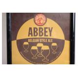 Framed New Belgium Brewing Abbey Ale Promotional Poster