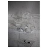 Monique Parisian Handblown Glass Teapot Set with Sugar and Creamer