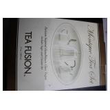 Monique Parisian Handblown Glass Teapot Set with Sugar and Creamer