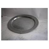 Large Oval Metal Serving Tray 21 x 15 Inches