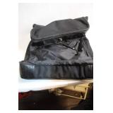 Black Expandable Rolling Garment Bag with Multiple Pockets