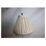 Elegant Glass Table Lamp with Pleated Shade