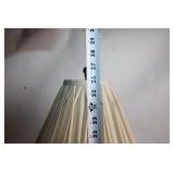 Elegant Glass Table Lamp with Pleated Shade