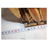 Rustic Mexican Equipal Chair with Natural Leather and Wood Frame