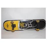 Used Kryptonics Skateboard with Yellow Graphics