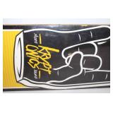 Used Kryptonics Skateboard with Yellow Graphics