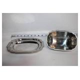 Collection of Porcelain and Metal Serving Ware