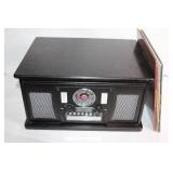 Vintage Style Record Player with Built-in Radio and Speaker