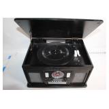 Vintage Style Record Player with Built-in Radio and Speaker