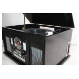 Vintage Style Record Player with Built-in Radio and Speaker