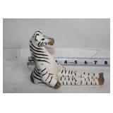 Collection of Zebra Themed Plates, Figurine, and Glass Bowl