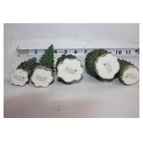 Christmas Figurines Set with Trees, Nativity, and Santa Claus