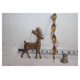 Collection of Holiday Miniature Trees and Decorative Porcelain Tea Set