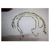 Collection of Holiday Miniature Trees and Decorative Porcelain Tea Set