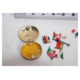 Holiday Christmas Set: Cheese Knives, Ornaments, and Trinket Box