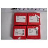 Collection of 8 Kosta Boda Christmas Ornaments - Snowflake, Hearts & More