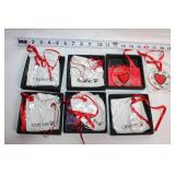 Collection of 12 Orrefors Crystal Ornaments in Original Boxes