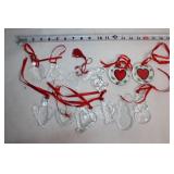Collection of 12 Orrefors Crystal Ornaments in Original Boxes
