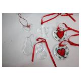 Collection of 12 Orrefors Crystal Ornaments in Original Boxes