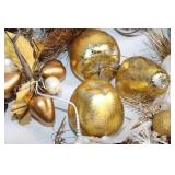 Elegant Gold and White Holiday Decor Collection