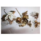 Elegant Gold and White Holiday Decor Collection