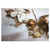 Elegant Gold and White Holiday Decor Collection