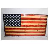 Handcrafted Wooden American Flag Wall Art