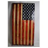 Handcrafted Wooden American Flag Wall Art