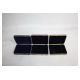 Set of 3 Vintage Silver-Plated Jewelry Boxes with Velvet Lining