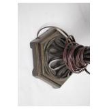 Vintage Metal Lamp Base with Dual Light Sockets