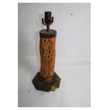 Vintage Antler Wood Lamp Base