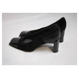 Stuart Weitzman Black Suede Block Heel Shoes