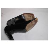 Stuart Weitzman Black Suede Block Heel Shoes