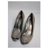 Bandolino Glitter Wedge Heels