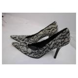 Pair of Nine West Silk Patterned High Heel Pumps Size 10M