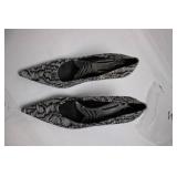 Pair of Nine West Silk Patterned High Heel Pumps Size 10M