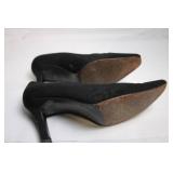 Stuart Weitzman Classic Black Suede Heels