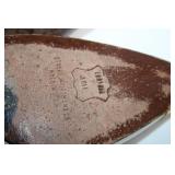 Stuart Weitzman White Leather Heels with Gold Studs