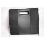 Black Expanding File Folder with Carry Handle and Multiple Pockets