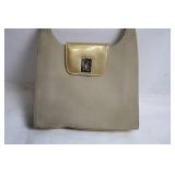 Vintage Beige Handbag with Sleek Design