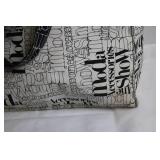 Stylish Black and White Fashion Tote Bag