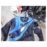 Xtra Large DUI Dry Suit Complete Kit with Luxfer Tank & Accesories