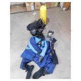 Large DUI Dry Suit Complete Kit with Luxfer Tanks & Accesories