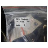 DUI Dry Suit - size large w/ Accesories