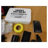 Swiss backpack filled with Emergency Supplies