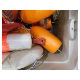 Tote Full of Buoys and Misc. Diving Markers