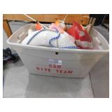Tote Full of Buoys and Misc. Diving Markers