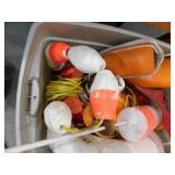 Tote Full of Buoys and Misc. Diving Markers