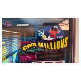 Cool millions framed slot machine glass