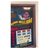 Cool millions framed slot machine glass